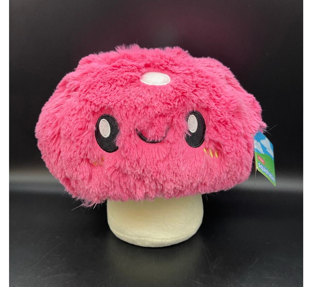 Tillys Squishable Pink & White Mushroom Plush NWT